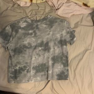 Gray and white tie-dye Coca-Cola T-shirt